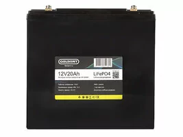 Аккумуляторная батарея литиевая Gelbert LiFePO4 (12V/20Ah/20A) [6-DZF-20, 6-DZM-20]