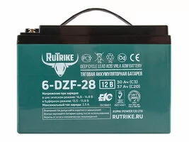 Аккумулятор тяговый Rutrike 6-DZF-28 (12V30A/H C3)