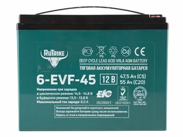 Тяговый аккумулятор RuTrike 6-EVF-45 (12V45A/H C3)