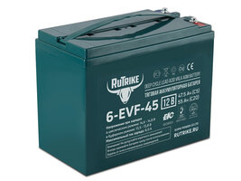 Аккумулятор тяговый Rutrike 6-EVF-45 (12V45A/H C3)