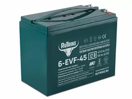 Аккумулятор тяговый Rutrike 6-EVF-45 (12V45A/H C3)