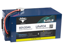 Аккумуляторная батарея литиевая Rutrike LiFePO4 (60V/20Ah/30A BT)